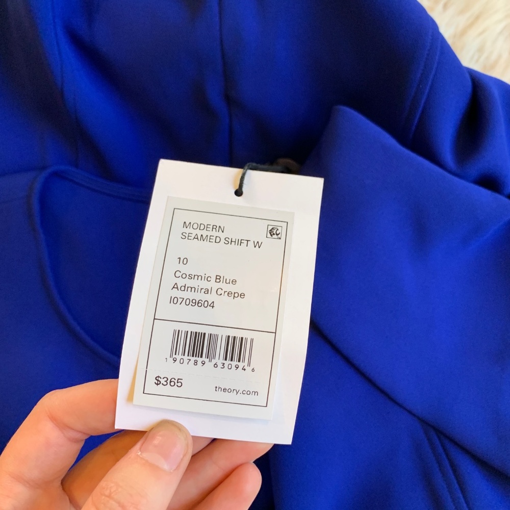 ❌SOLD❌Theory Modern Seamed Fit & Flare Shift Blue - Picture 8 of 8
